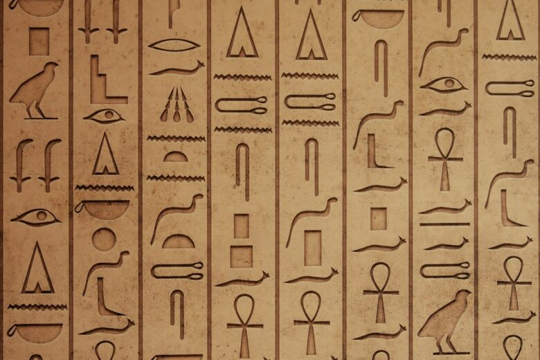 Photo esoteric strange symbols